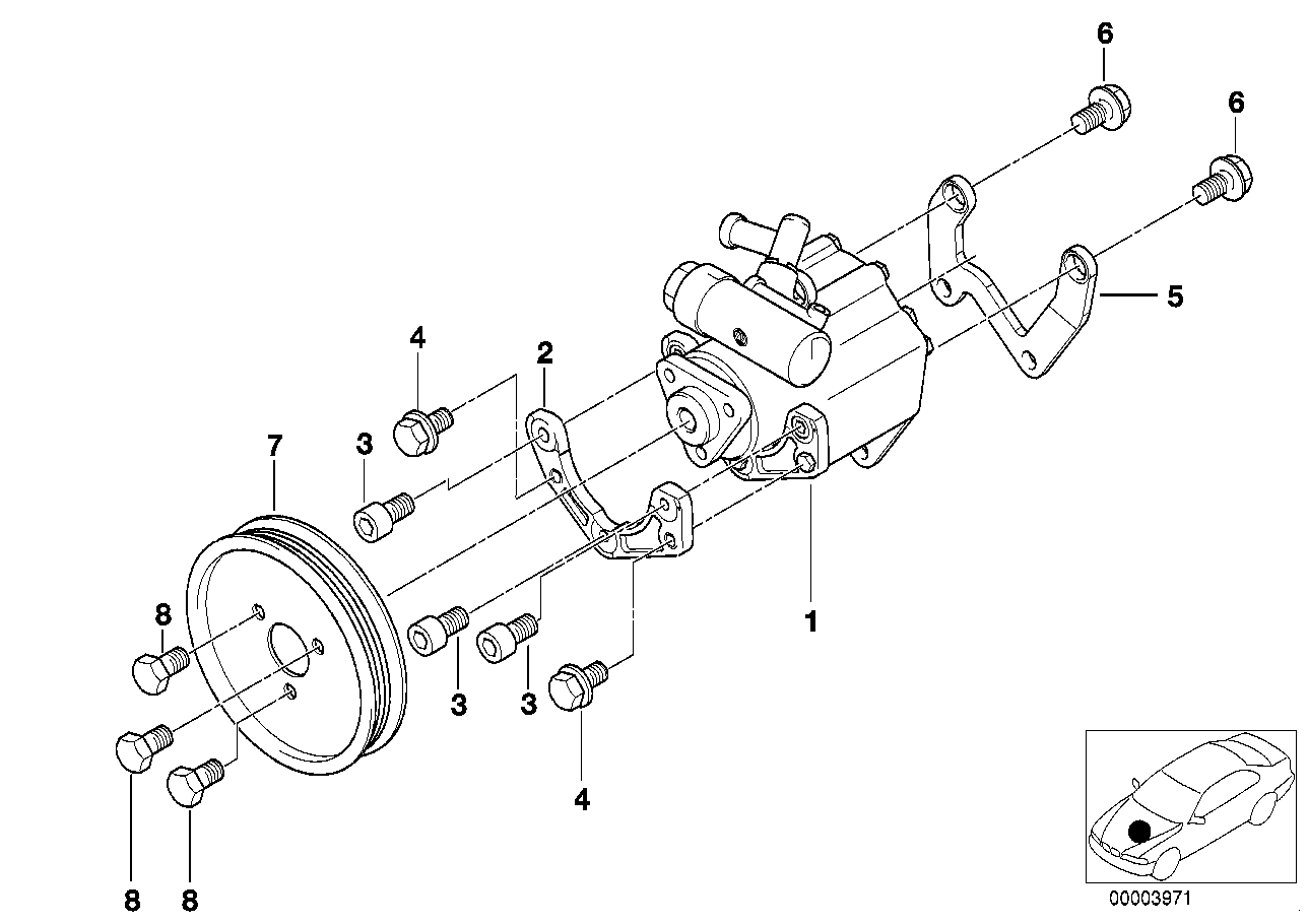 BMW 32 41 1 092 744 - Хидравлична помпа, кормилно управление vvparts.bg