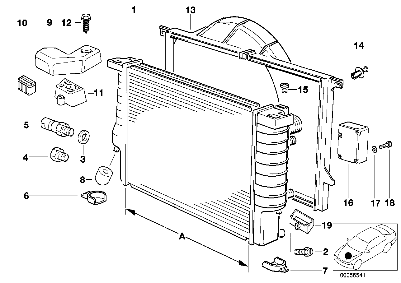 BMW 17 11 1 723 468 - Радиатор, охлаждане на двигателя vvparts.bg