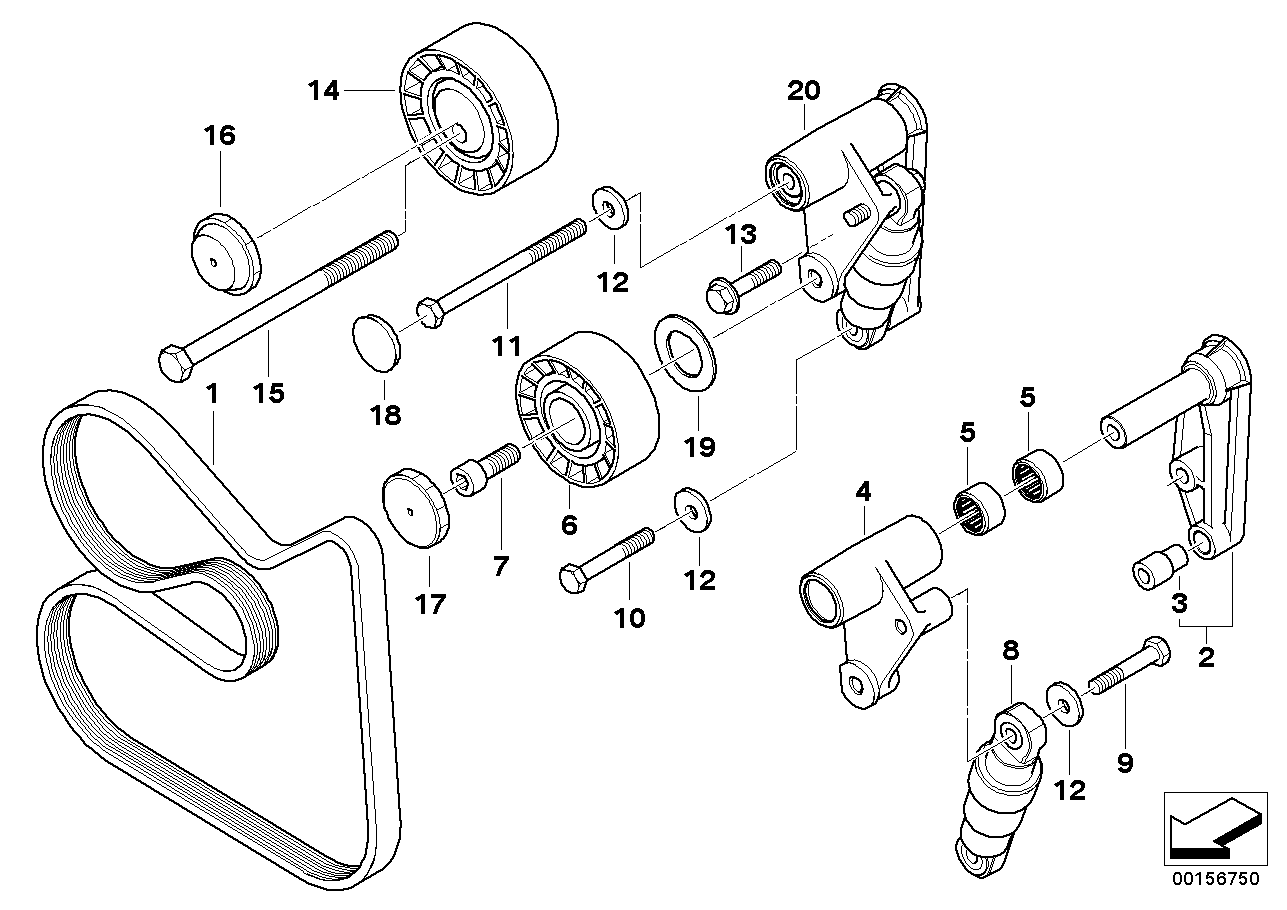 MAN 11 28 1 748 131? - Паразитна / водеща ролка, пистов ремък vvparts.bg