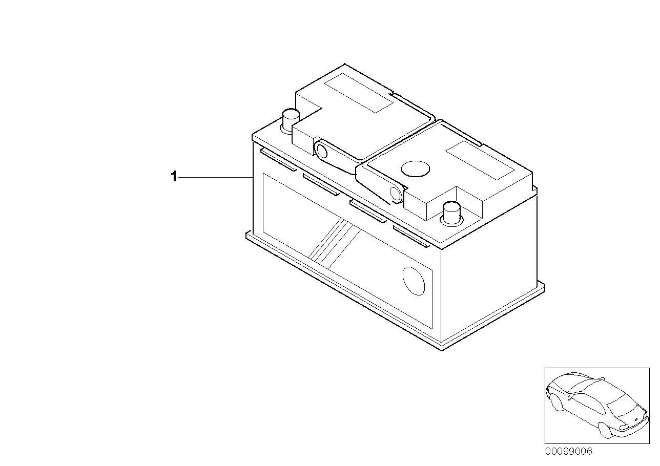 Subaru 61218381714 - Original BMW battery, filled vvparts.bg