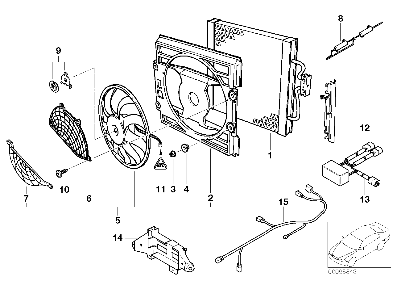 BMW 64548380782 - Вентилатор, охлаждане на двигателя vvparts.bg