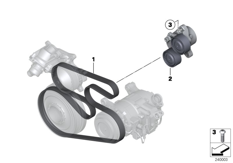 BMW 11 28 7 810 807 - Ремъчен обтегач, пистов ремък vvparts.bg