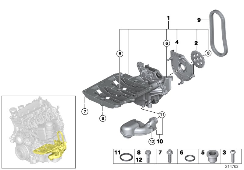 Mini 11417798019 - Комплект ангренажна верига vvparts.bg