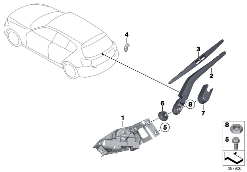 BMW 61 61 7 241 986 - Перо на чистачка vvparts.bg