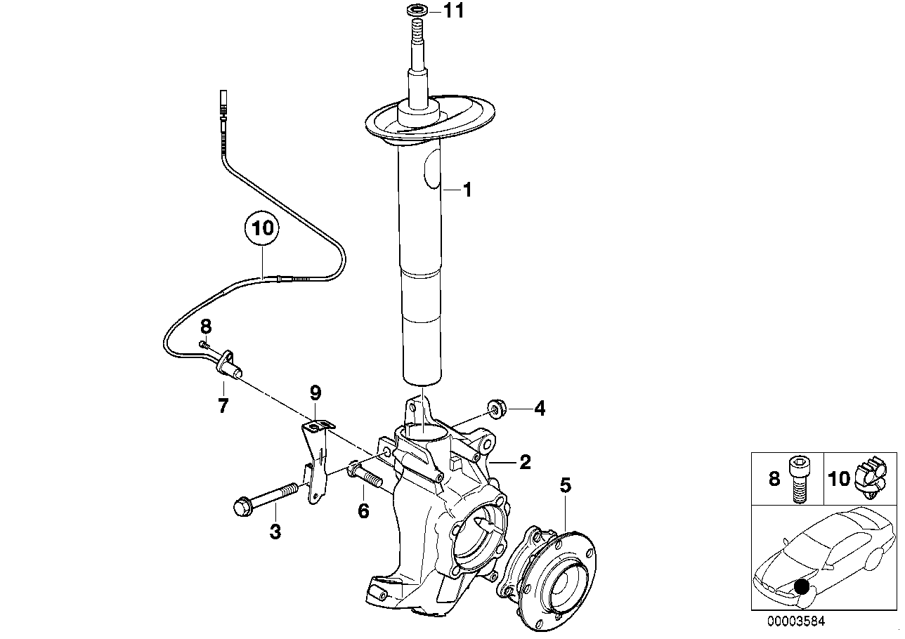 BMW 34 52 1 182 159 - Датчик, обороти на колелото vvparts.bg