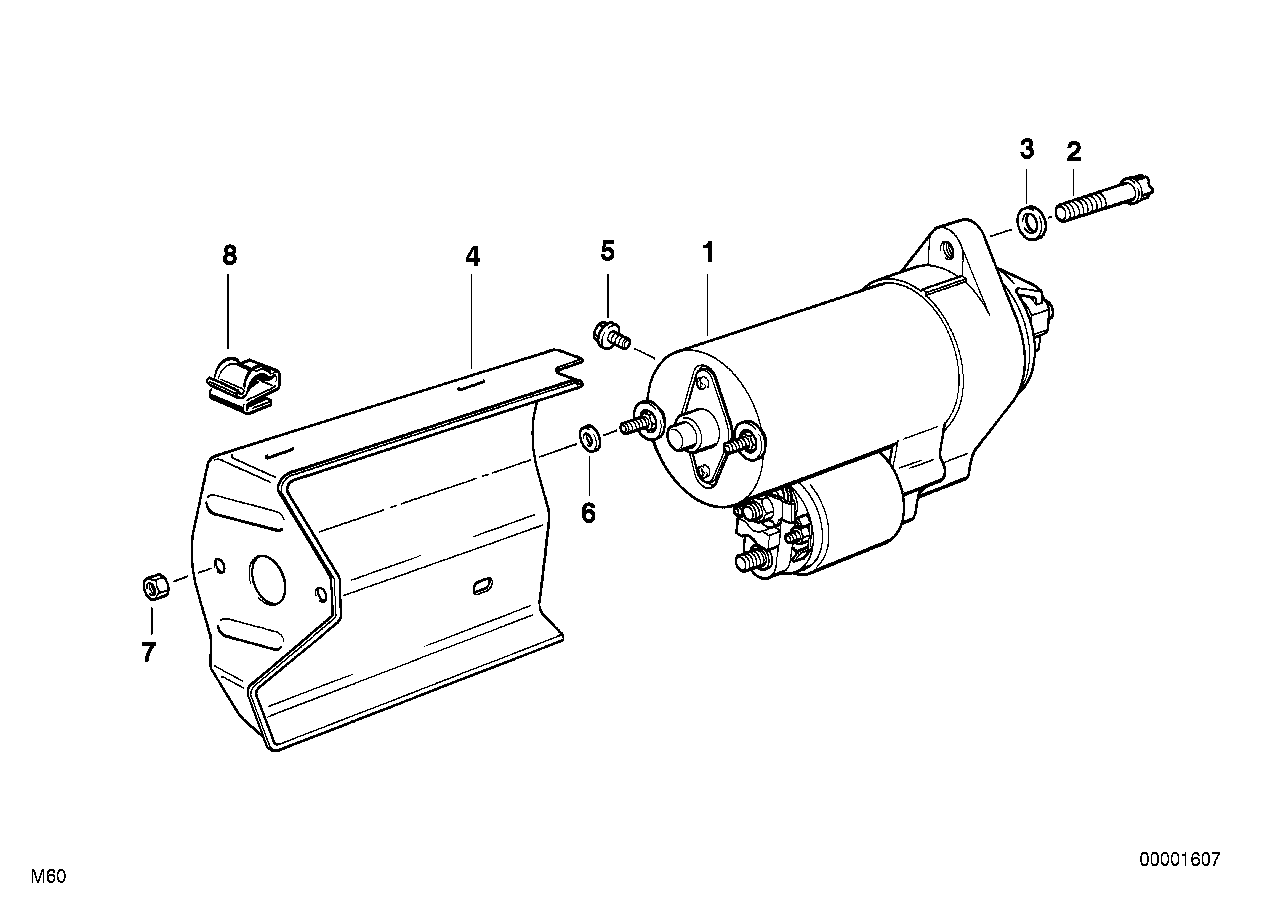 BMW 12 41 1 736 921 - Стартер vvparts.bg