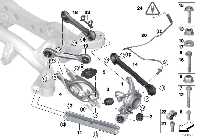 BMW 34 52 6 778 391 - Носач, окачване на колелата vvparts.bg