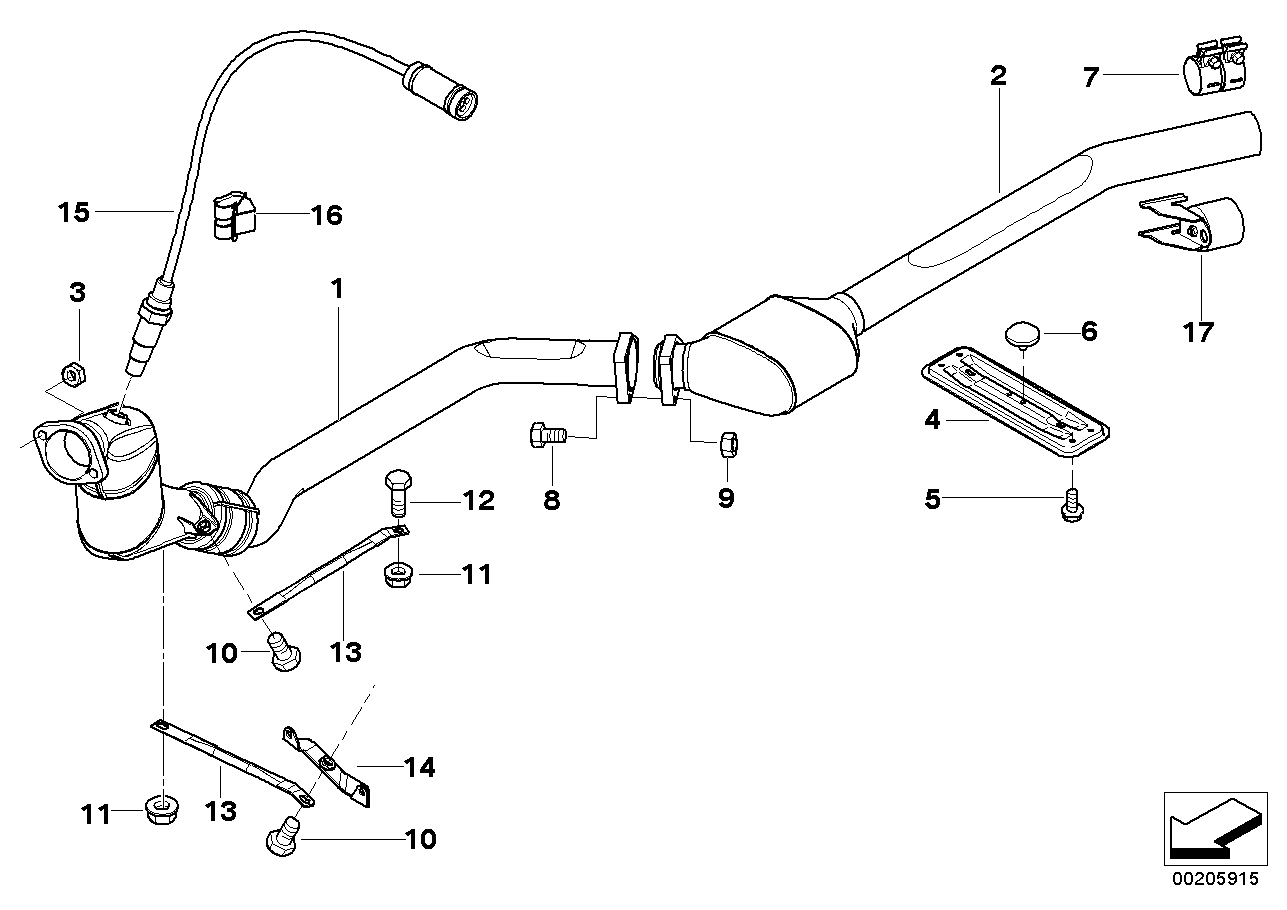 BMW 18317786347 - Катализатор vvparts.bg