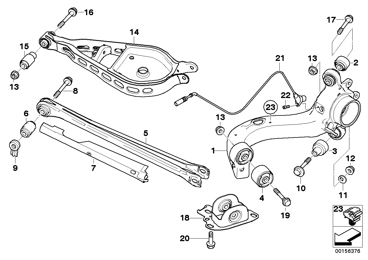 BMW 33 30 3 411 651 - Носач, окачване на колелата vvparts.bg