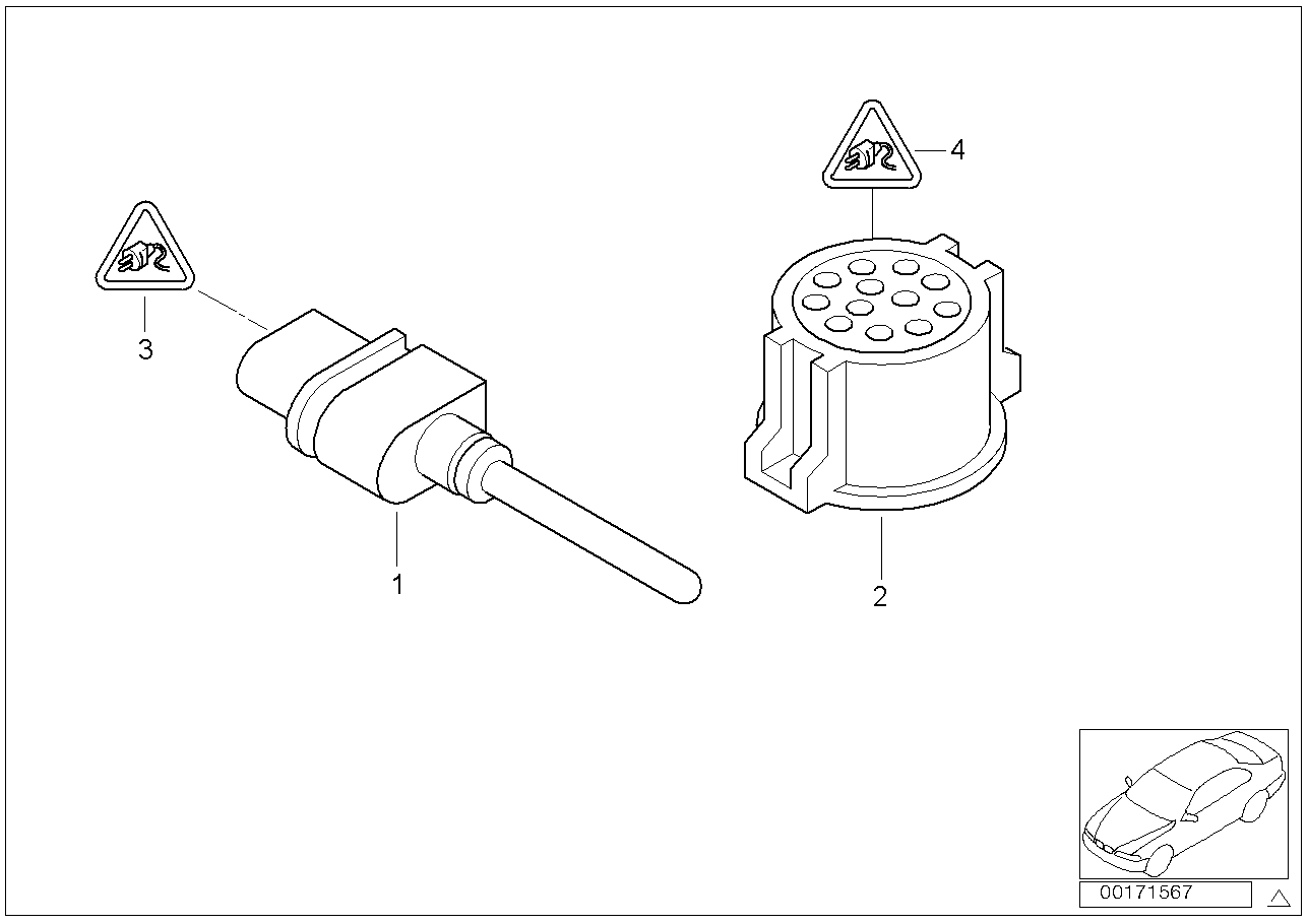 Mini 65 81 6 905 133 - Датчик, външна температура vvparts.bg