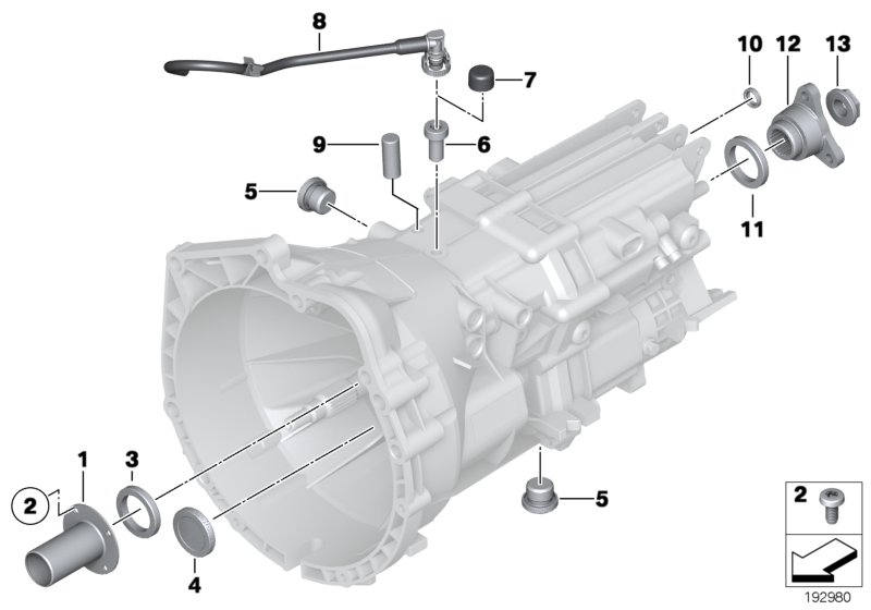 BMW 23128742716 - Семеринг, раздатъчна кутия vvparts.bg