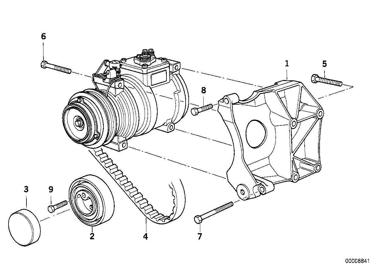 BMW 11 28 2 245 087 - Паразитна / водеща ролка, пистов ремък vvparts.bg