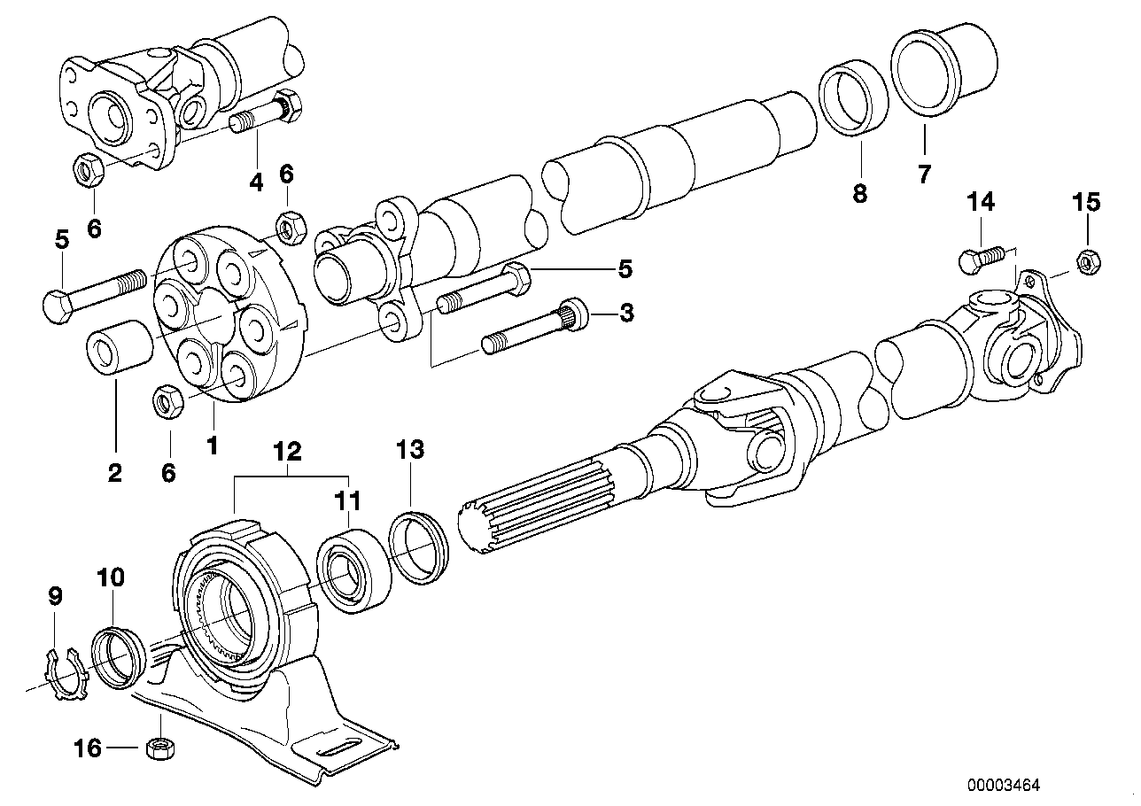 BMW 26 12 1 226 731 - Опора карданен вал vvparts.bg