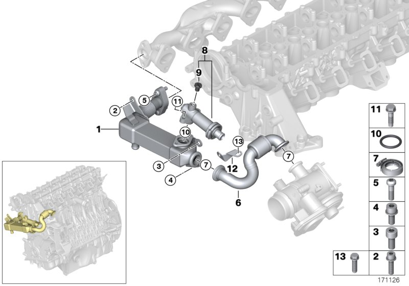 Mini 11717794245 - Охладител, ЕГР система vvparts.bg