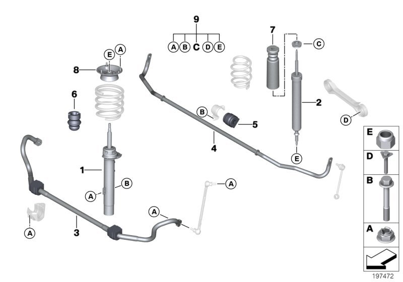 BMW 31 31 8 036 553 - Амортисьор vvparts.bg