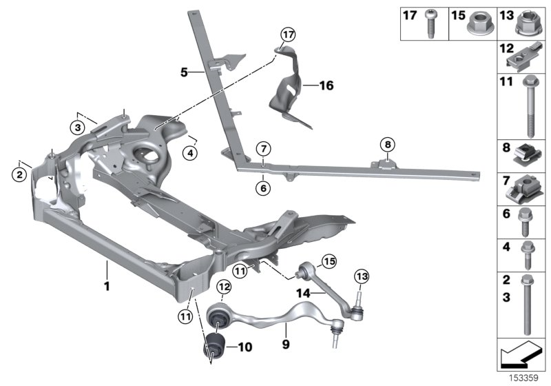 BMW 31 12 6 763 719 - Тампон, носач vvparts.bg