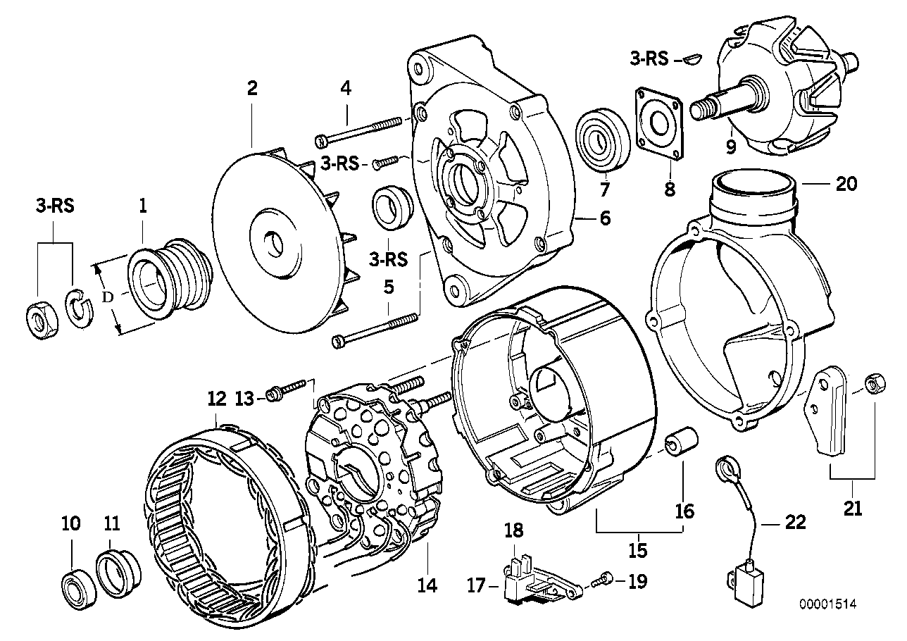 BMW 12311738107 - Ротор, генератор vvparts.bg