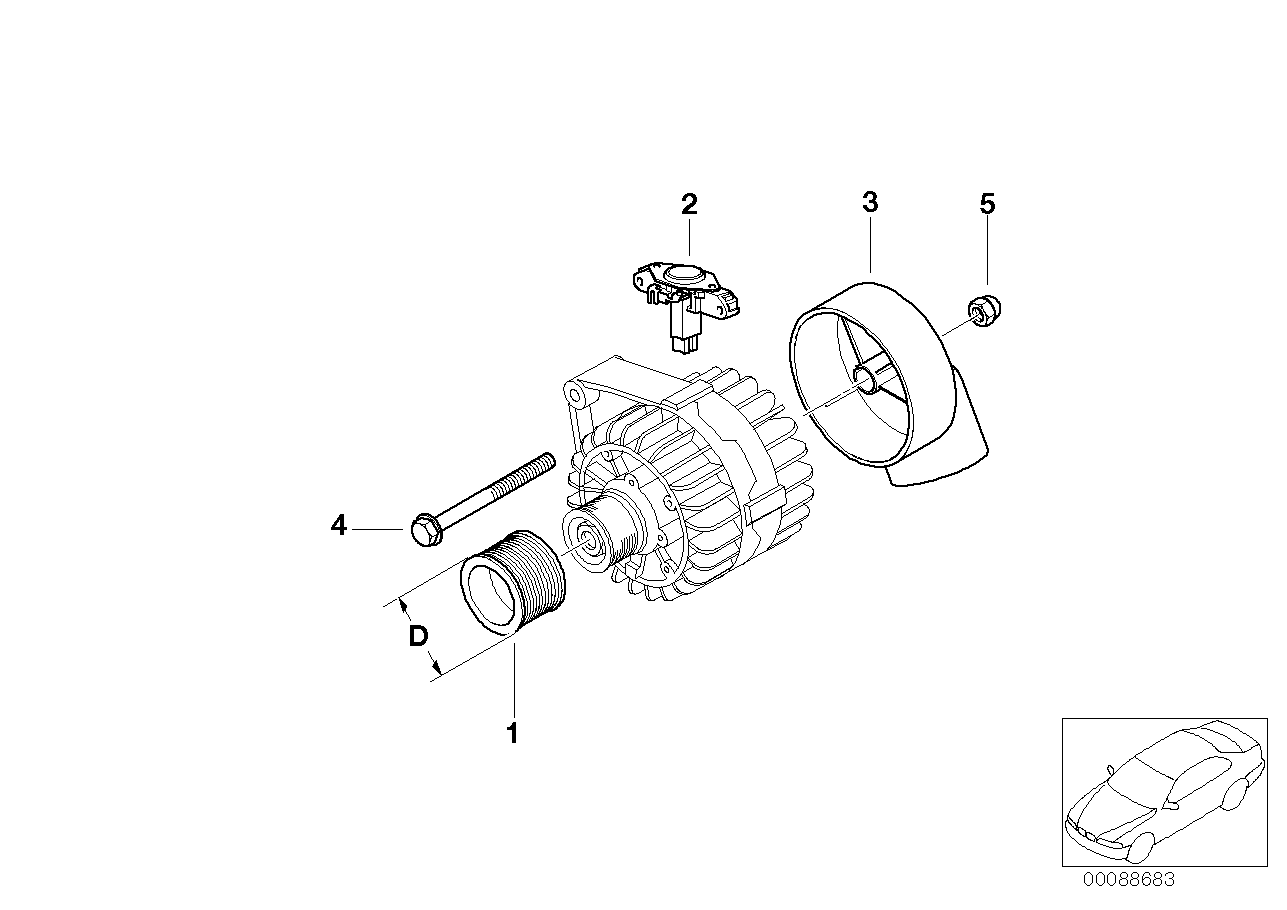 BMW 12 31 7 540 656 - Регулатор на генератор vvparts.bg