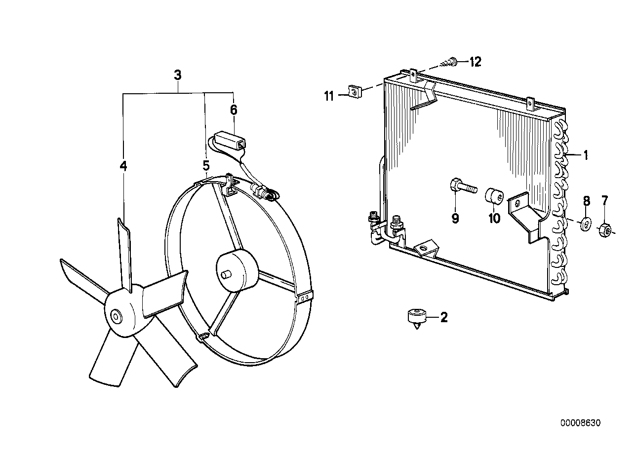 BMW 64 53 8 391 316 - Кондензатор, климатизация vvparts.bg