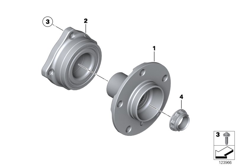 BMW 33326764563 - Комплект колесен лагер vvparts.bg