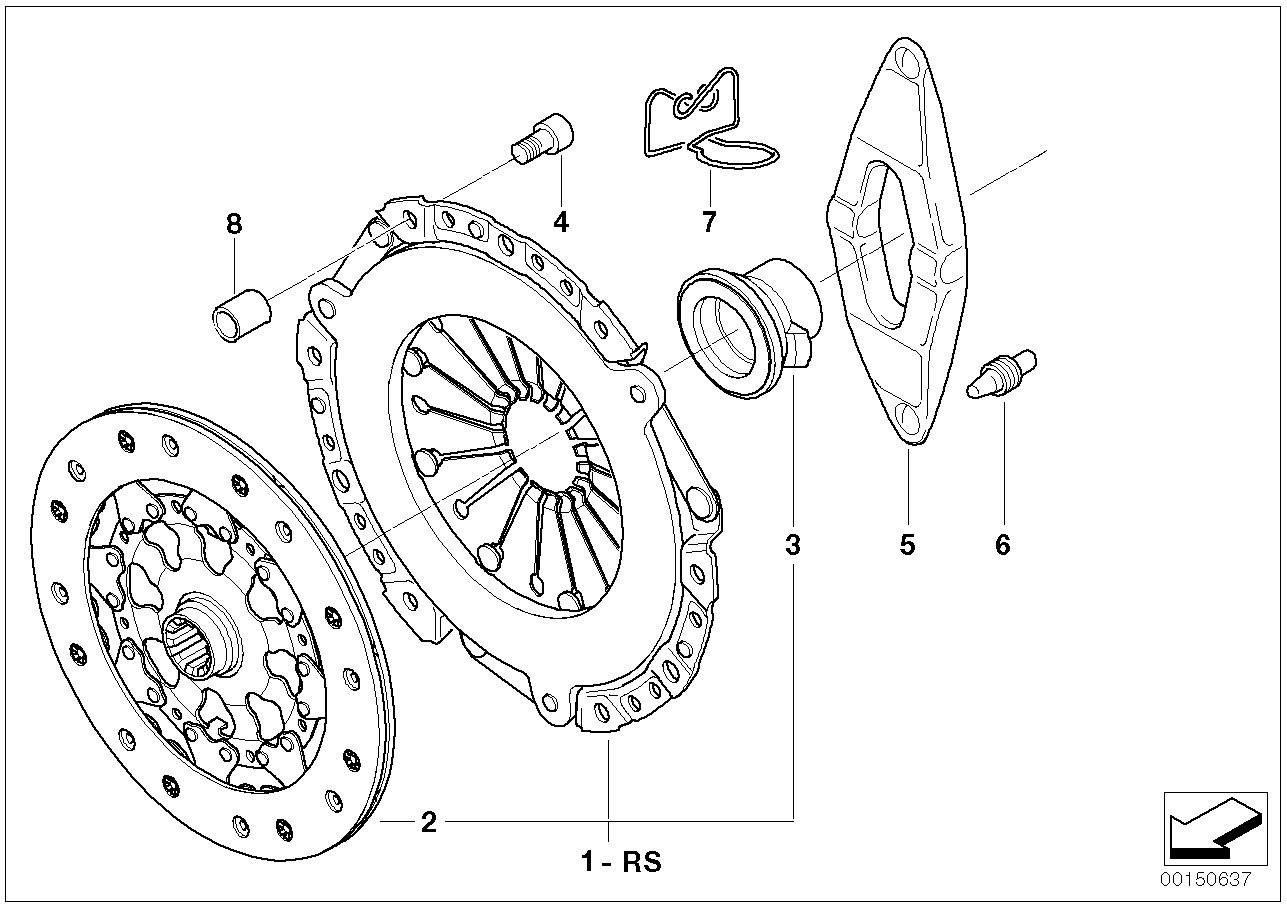 BMW 21 51 7 521 471 - Аксиален лагер vvparts.bg