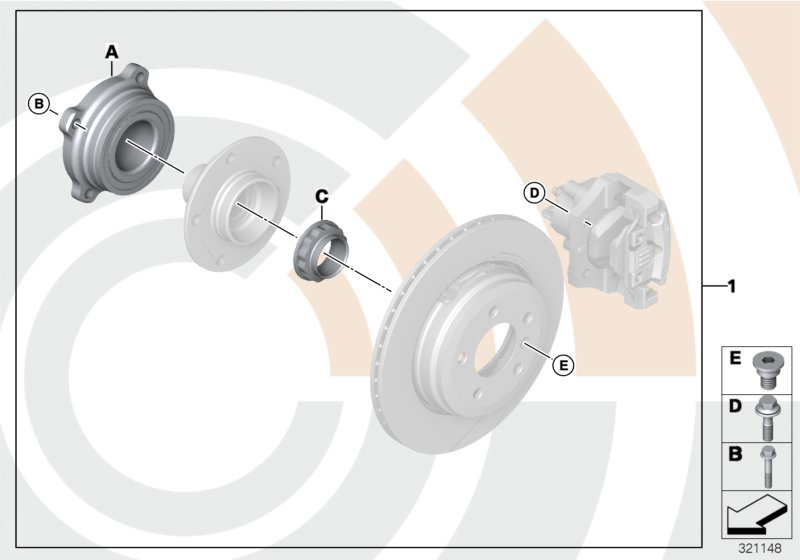 BMW 33 41 2 347 995 - Комплект колесен лагер vvparts.bg