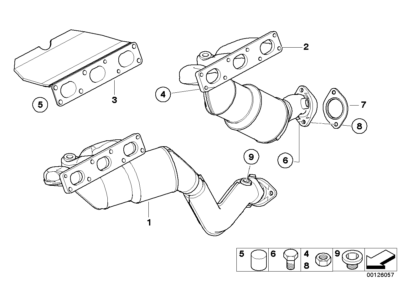 BMW 11 62 1 732 969 - Уплътнение, изпускателен колектор vvparts.bg