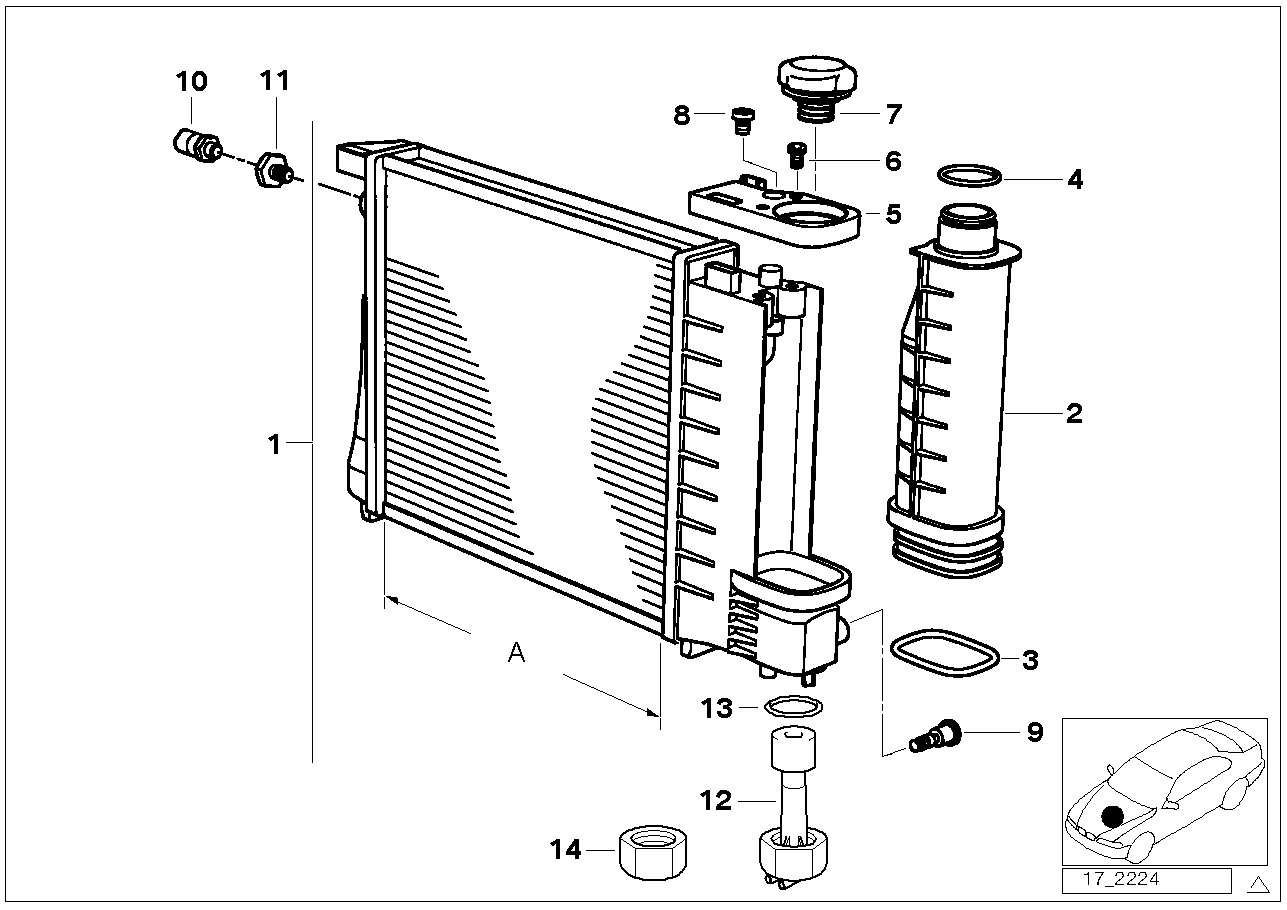 Volvo 17111740698 - Радиатор, охлаждане на двигателя vvparts.bg