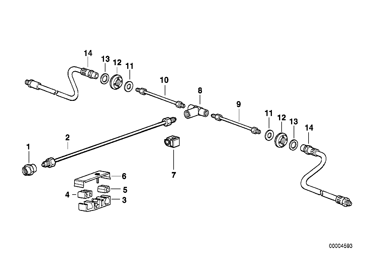 AUDI 34 30 1 163 080 - Спирачен маркуч vvparts.bg