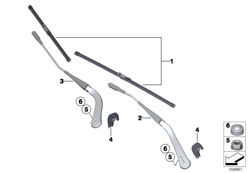 BMW 61617253397 - Перо на чистачка vvparts.bg