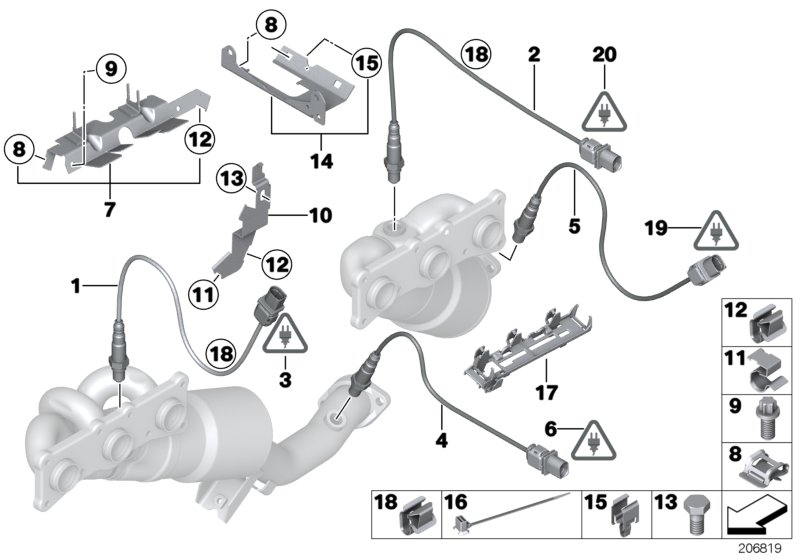 BMW (BRILLIANCE) 11787544654 - Ламбда-сонда vvparts.bg