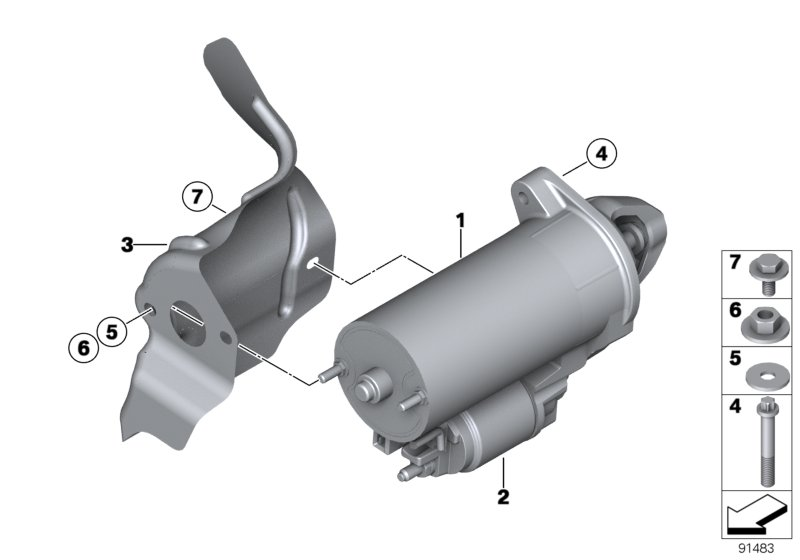 BMW 12 41 7 589 352 - Стартер vvparts.bg