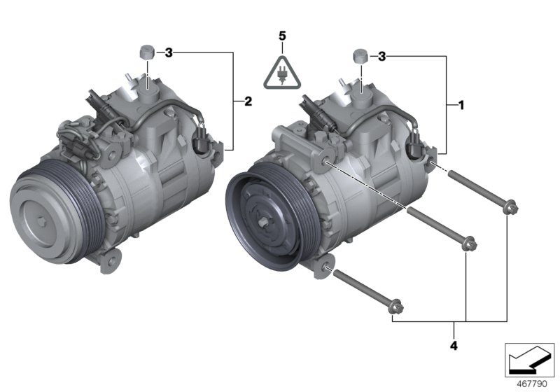 BMW (BRILLIANCE) 64 52 9 122 618 - Компресор, климатизация vvparts.bg