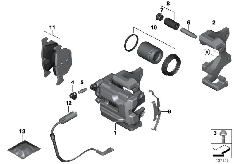 BMW 34216768697 - Спирачен апарат vvparts.bg