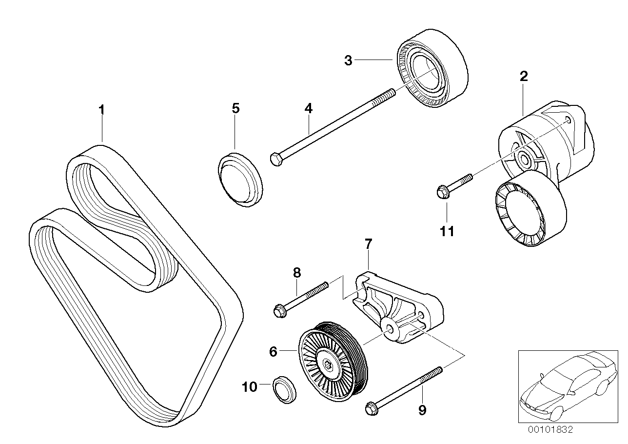 Mini 11287636372 - Пистов ремък vvparts.bg