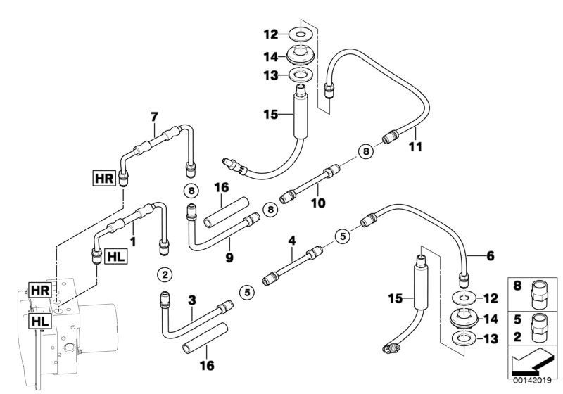 BMW 34306795676 - Спирачен маркуч vvparts.bg