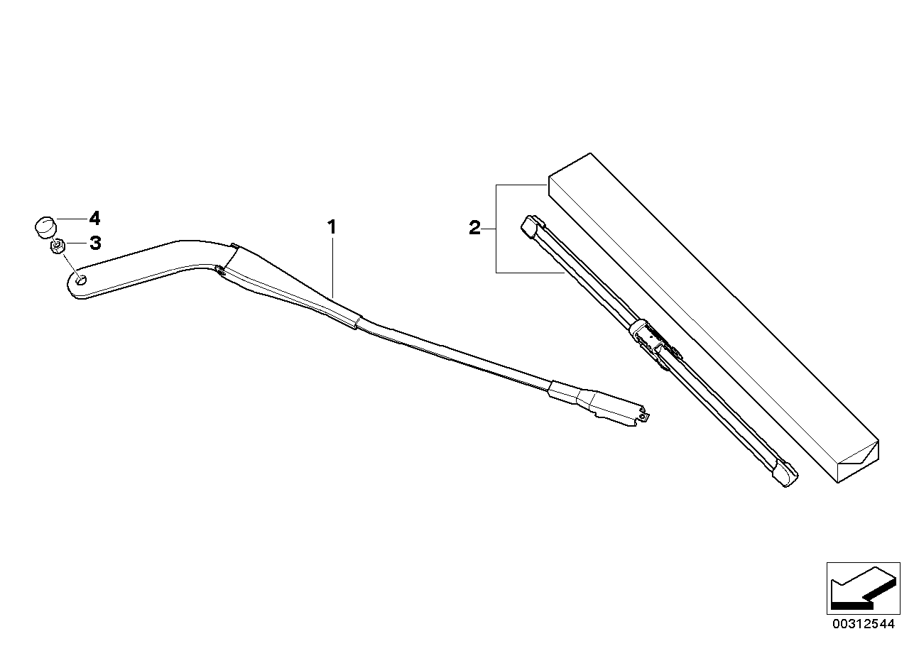 BMW 61612158220 - Перо на чистачка vvparts.bg