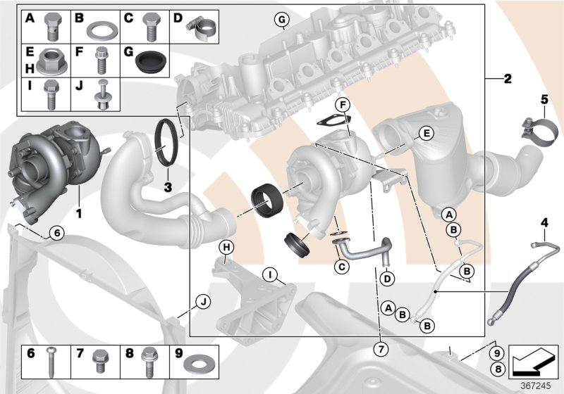 BMW 1165 7790 328 - Турбина, принудително пълнене с въздух vvparts.bg