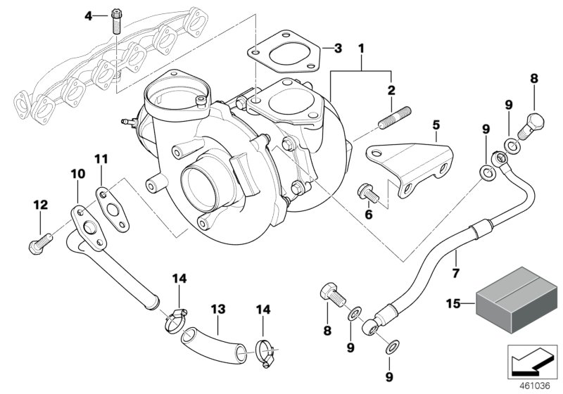 BMW 11652414333 - Турбина, принудително пълнене с въздух vvparts.bg