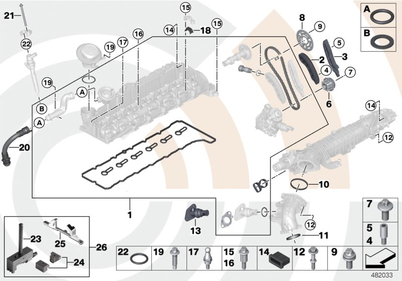 BMW 11 31 7 797 516 - Комплект ангренажна верига vvparts.bg