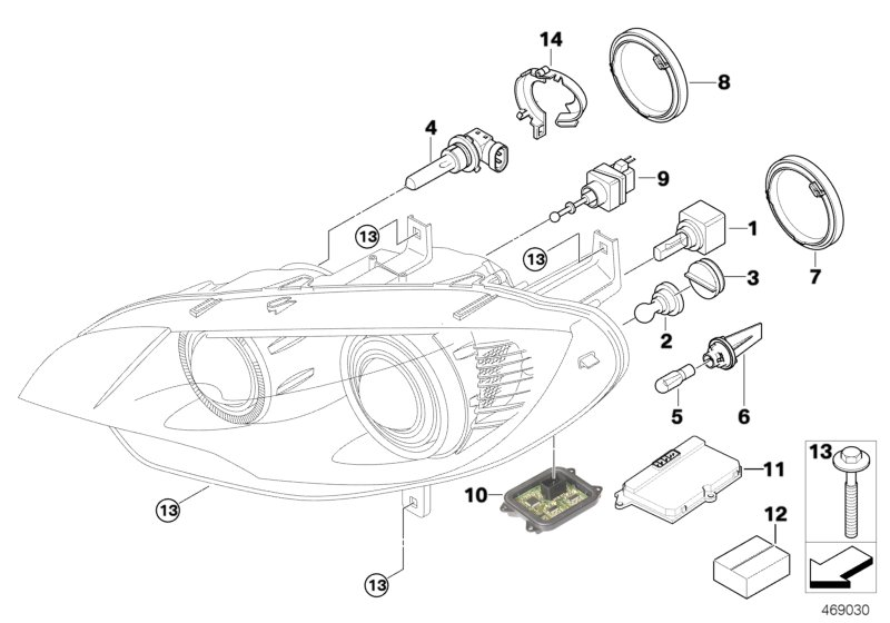 Mini 63117248050 - Control unit xenon light vvparts.bg