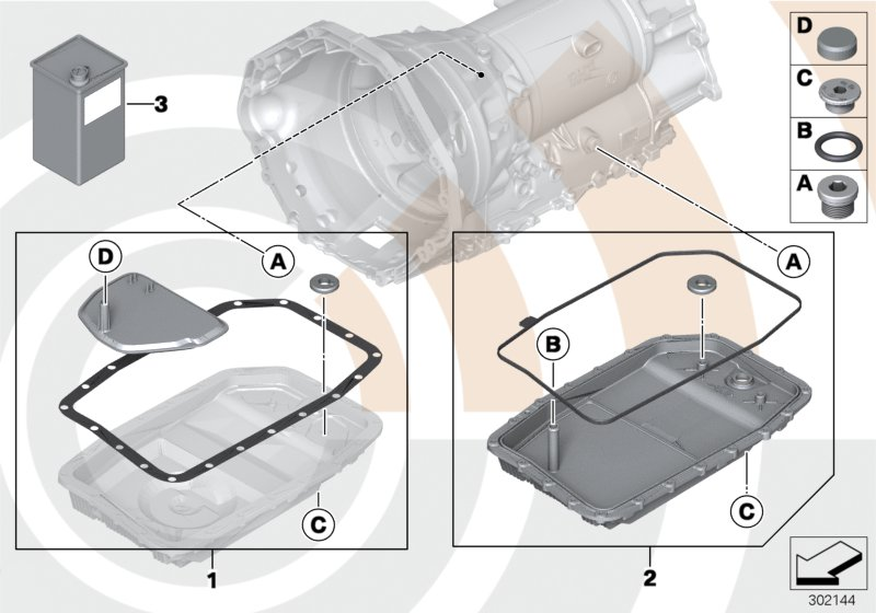 BMW 24 11 8 612 901 - Маслена вана (картер), автоматична трансмисия vvparts.bg