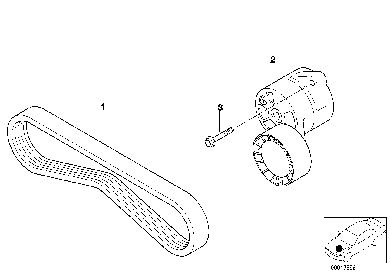 BMW 11 28 7 830 946 - Пистов ремък vvparts.bg