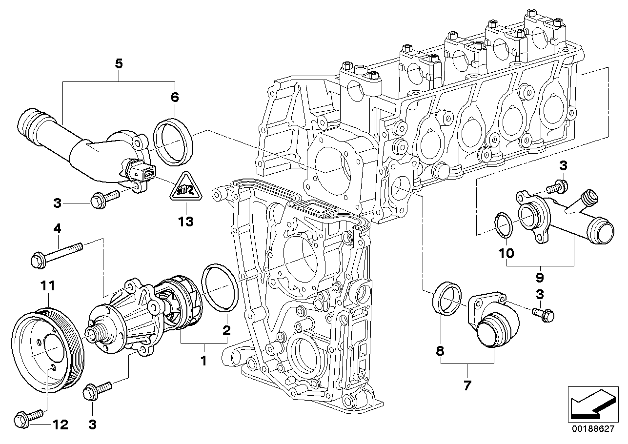 Rolls-Royce 11 53 1 437 085 - Термостат, охладителна течност vvparts.bg