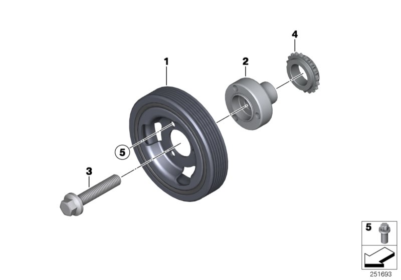 BMW 11 21 7 633 994 - Зъбно колело, колянов вал vvparts.bg