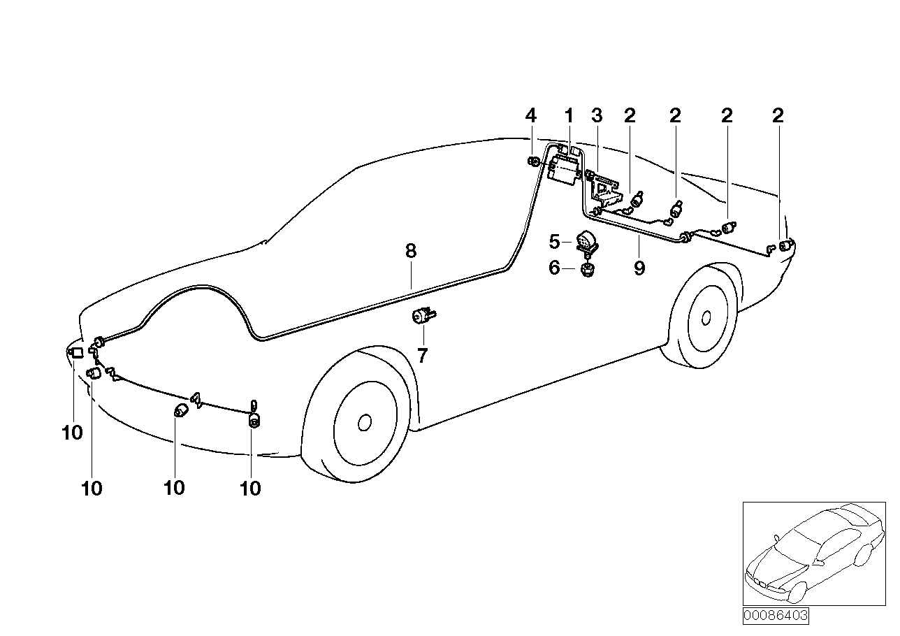 BMW 66 21 6 902 181 - Датчик, парктроник vvparts.bg