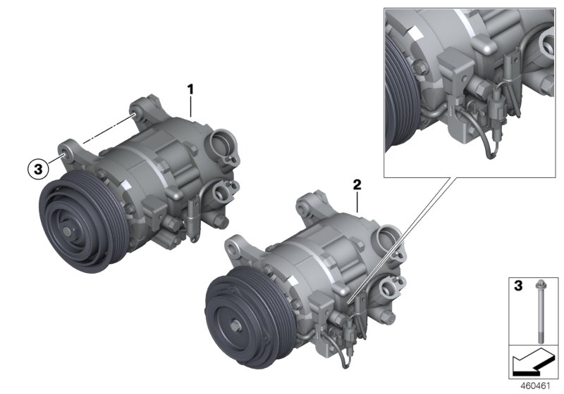 BMW 64 52 9 216 467 - Компресор, климатизация vvparts.bg