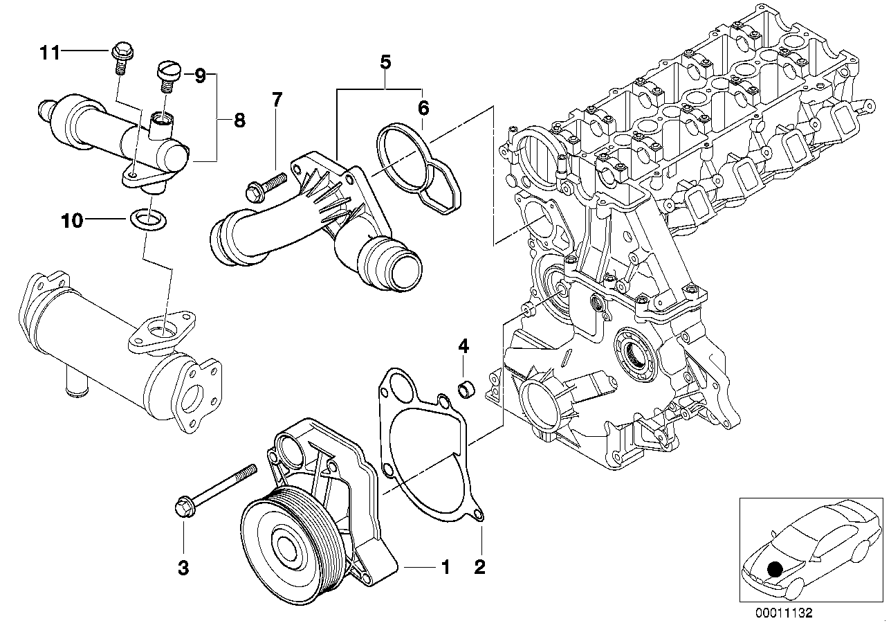 BMW 11 51 0 393 730 - Водна помпа vvparts.bg