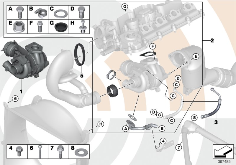 BMW 11652248901* - Турбина, принудително пълнене с въздух vvparts.bg