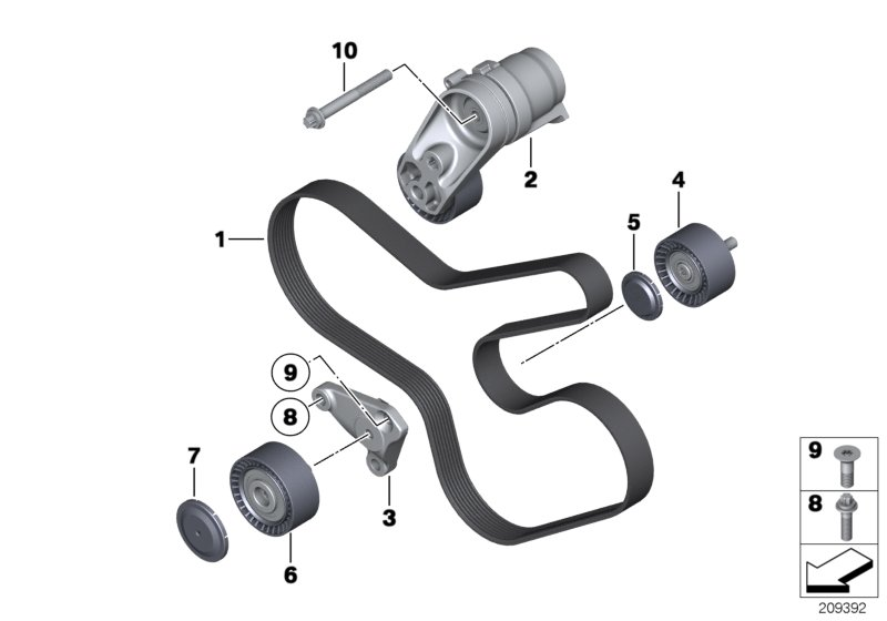 BMW 11 28 7 615 130 - Паразитна / водеща ролка, пистов ремък vvparts.bg